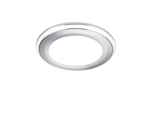 Inbouwspot Mikello chroom Ø8,2 cm, compact rond design met strakke afwerking en geïntegreerde LED