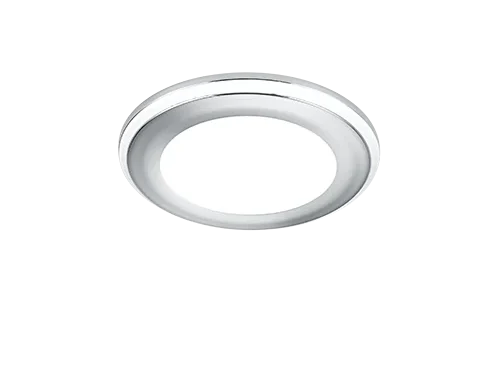 Inbouwspot Mikello chroom Ø8,2 cm, compact rond design met strakke afwerking en geïntegreerde LED