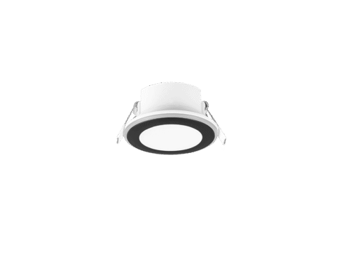 Inbouwspot Grute mat zwart Ø8,2 cm met geïntegreerde LED, ronde moderne afwerking, set van 3