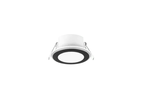 Inbouwspot Grute mat zwart Ø8,2 cm met geïntegreerde LED, ronde moderne afwerking, set van 3
