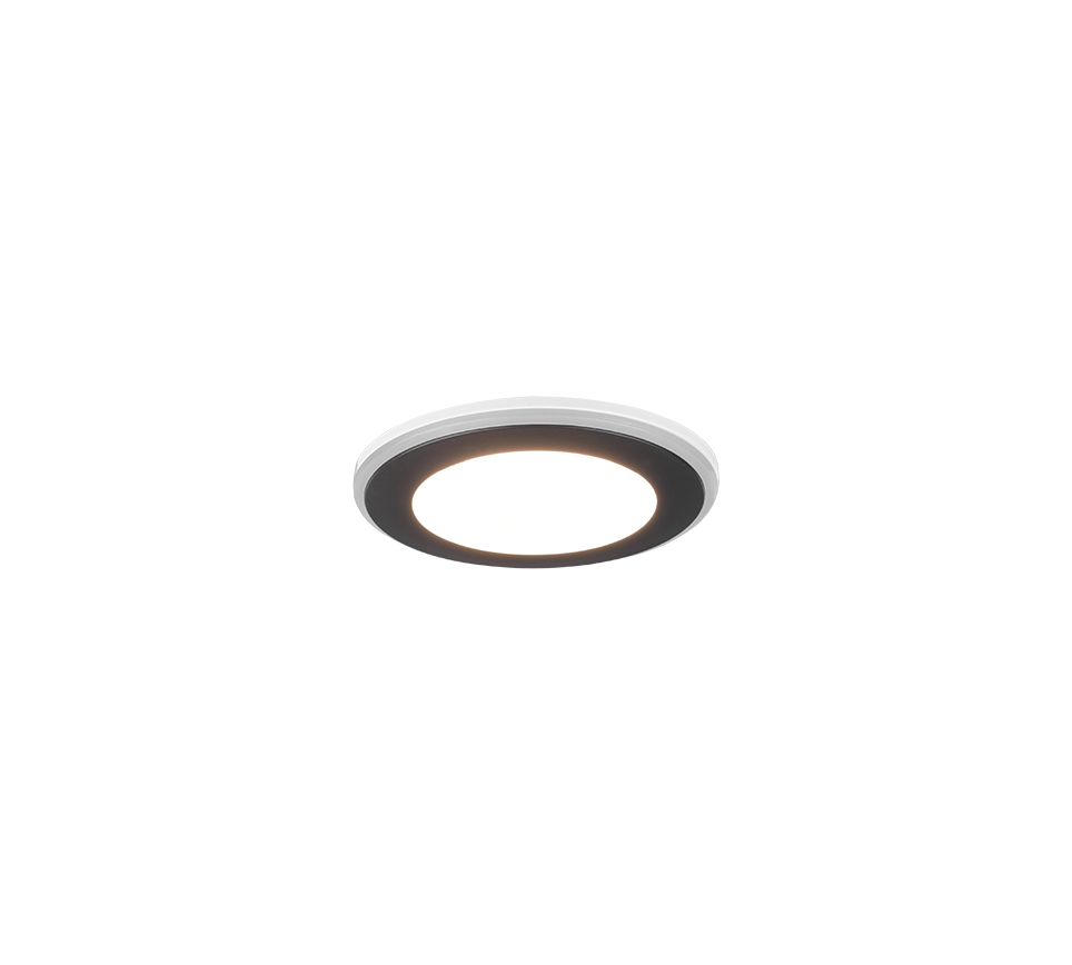 Inbouwspot Grute Mat Zwart Ø8,2 cm - Set van 3 - Afbeelding 3