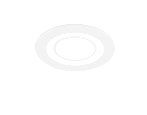 Mat witte Flannon inbouwspot Ø8,2 cm met geïntegreerde LED, compact en strak, set van 3
