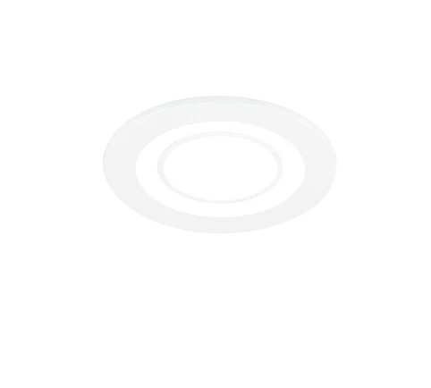 Mat witte Flannon inbouwspot Ø8,2 cm met geïntegreerde LED, compact en strak, set van 3