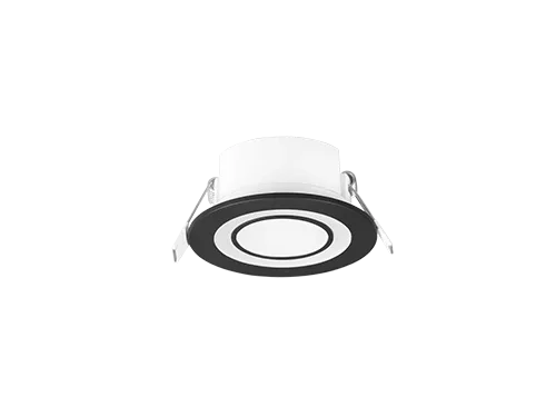Raullira inbouwspot zwart Ø8,2 cm met geïntegreerde LED, rond en compact voor strakke plafondafwerking