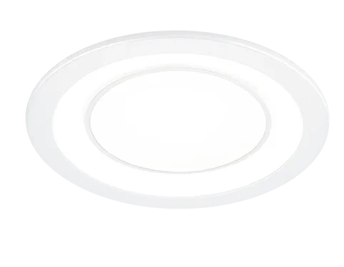 Braulis mat witte inbouwspot Ø14,8 cm met geïntegreerde LED, set van 3, modern rond design