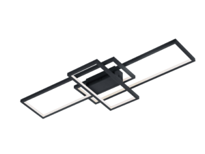 Plafondlamp Gormes Antraciet - Set van 3