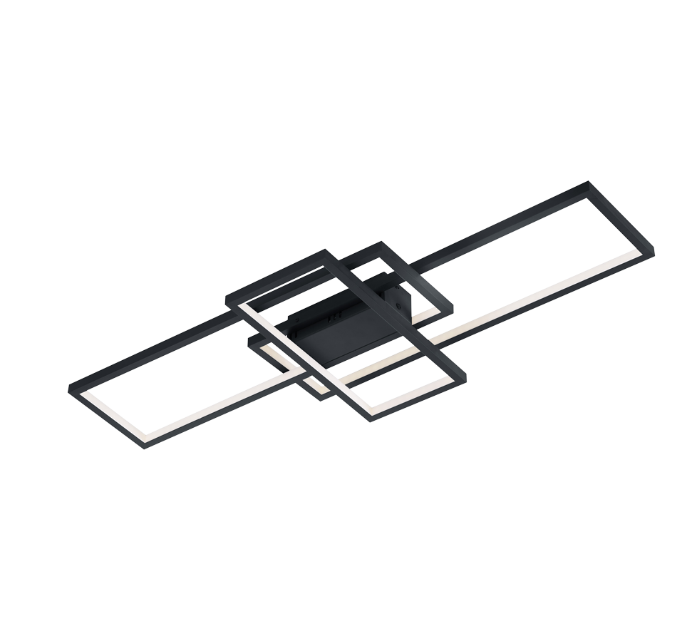 Plafondlamp Gormes Antraciet - Set van 3