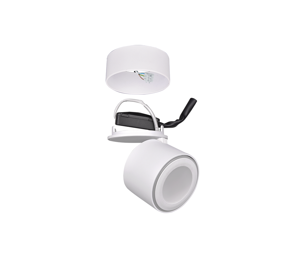 Plafondlamp Passena Mat Wit Ø8,7 cm - Set van 3 - Afbeelding 5