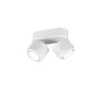 Plafondlamp Caldena mat wit, set van 3, met 2 verstelbare LED-spots voor modern licht