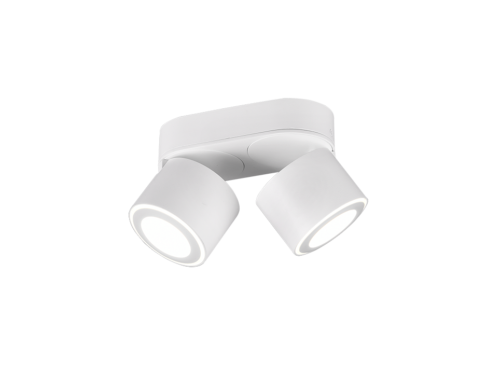 Plafondlamp Caldena mat wit, set van 3, met 2 verstelbare LED-spots voor modern licht