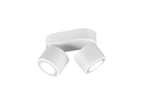 Plafondlamp Caldena mat wit, set van 3, met 2 verstelbare LED-spots voor modern licht