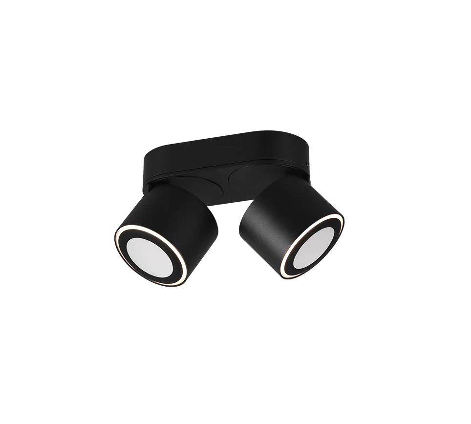Plafondlamp Caalum Mat Zwart - Set van 3 - Afbeelding 3
