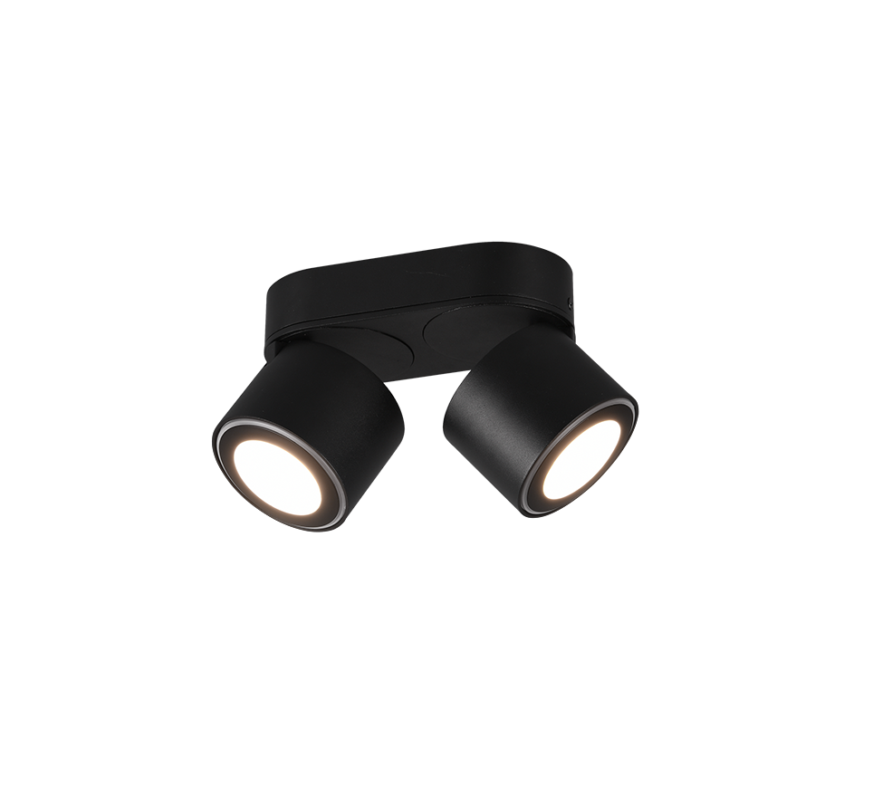 Plafondlamp Caalum Mat Zwart - Set van 3 - Afbeelding 4
