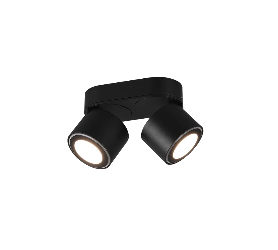 Plafondlamp Caalum Mat Zwart - Set van 3 - Afbeelding 4