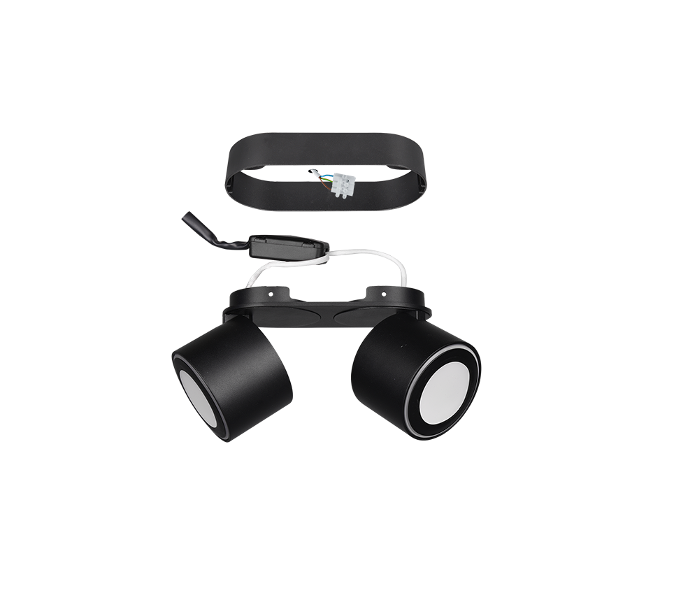 Plafondlamp Caalum Mat Zwart - Set van 3 - Afbeelding 5