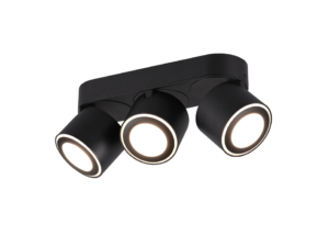Plafondlamp Naaku Mat Zwart - Set van 3