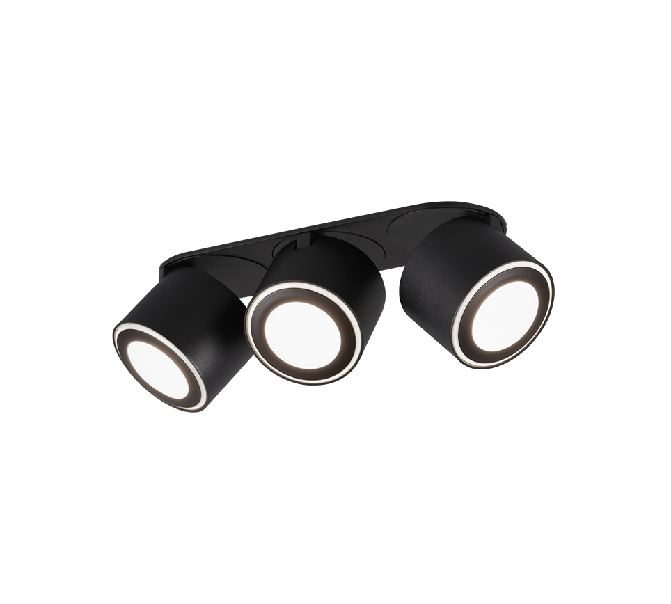 Plafondlamp Naaku Mat Zwart - Set van 3 - Afbeelding 2