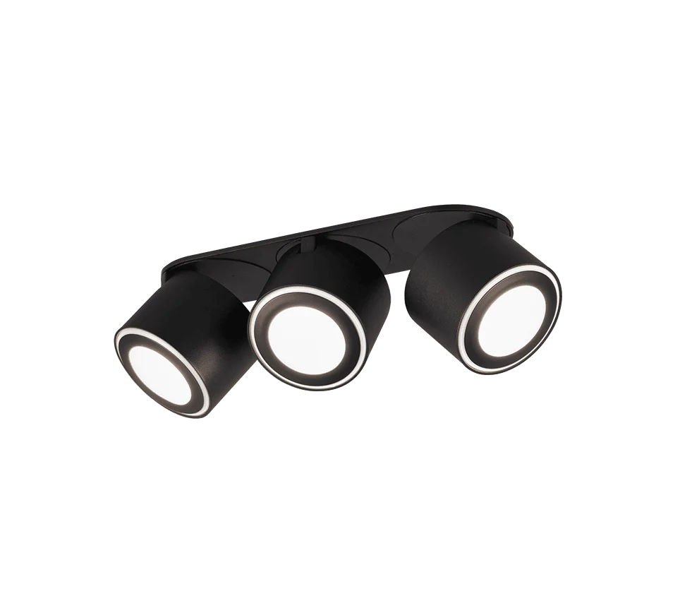 Plafondlamp Naaku Mat Zwart - Set van 3 - Afbeelding 2