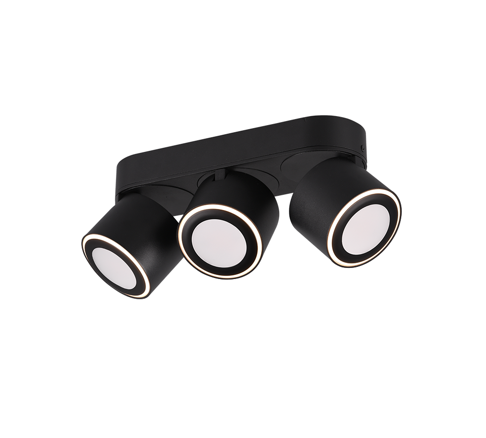 Plafondlamp Naaku Mat Zwart - Set van 3 - Afbeelding 3