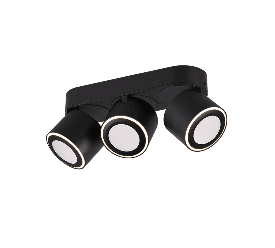 Plafondlamp Naaku Mat Zwart - Set van 3 - Afbeelding 3