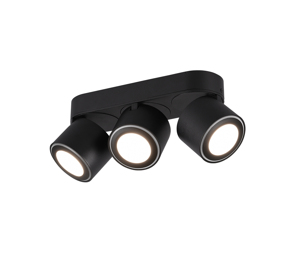 Plafondlamp Naaku Mat Zwart - Set van 3 - Afbeelding 4
