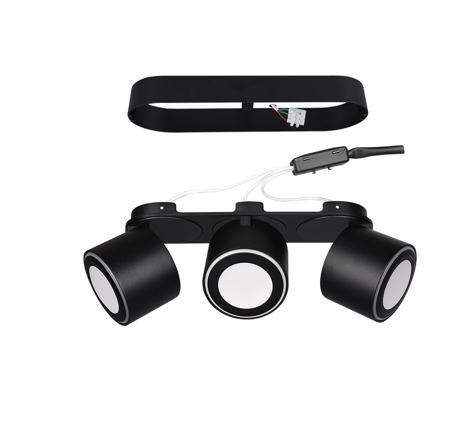 Plafondlamp Naaku Mat Zwart - Set van 3 - Afbeelding 5