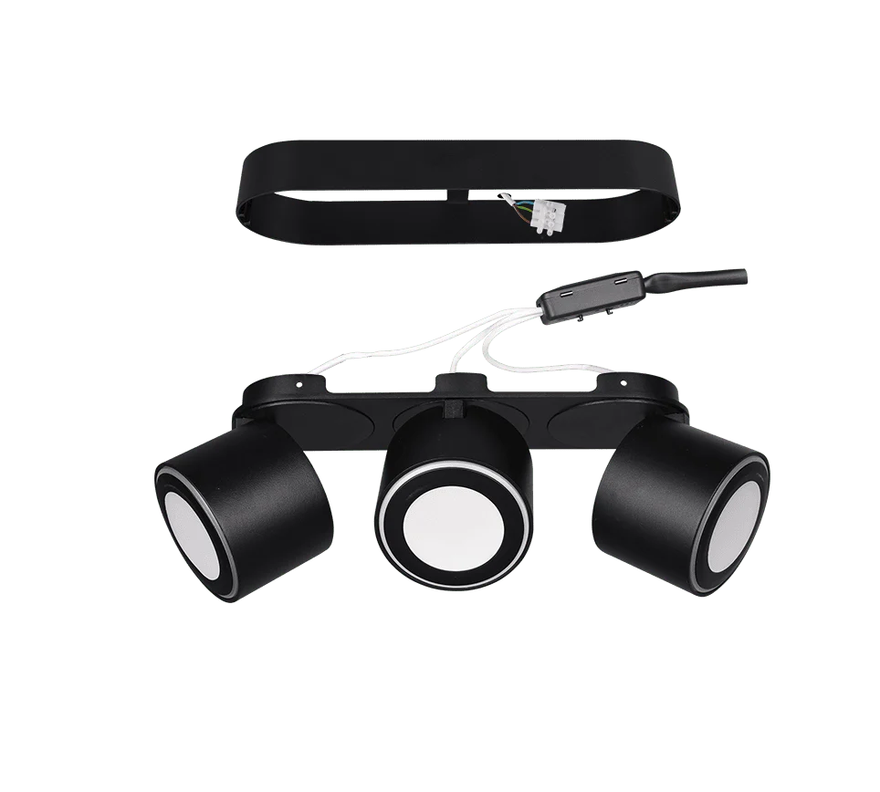 Plafondlamp Naaku Mat Zwart - Set van 3 - Afbeelding 5
