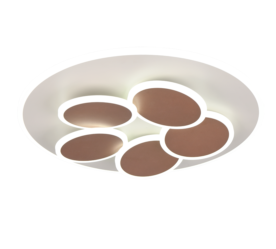 Plafondlamp Benor Wit Ø49 cm - Set van 3 - Afbeelding 2