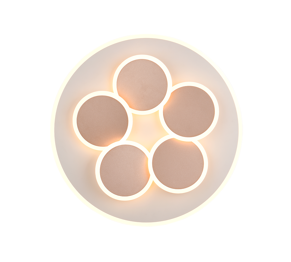 Plafondlamp Benor Wit Ø49 cm - Set van 3 - Afbeelding 3