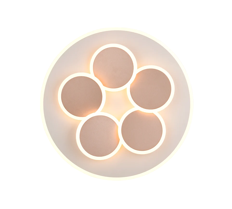 Plafondlamp Benor Wit Ø49 cm - Set van 3 - Afbeelding 3