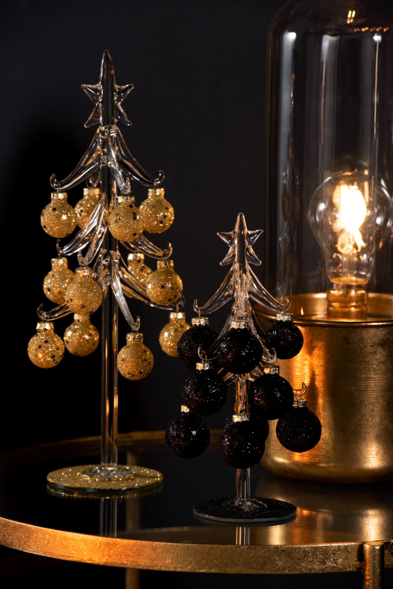 Kerstballen Skoormum Glas Zwart