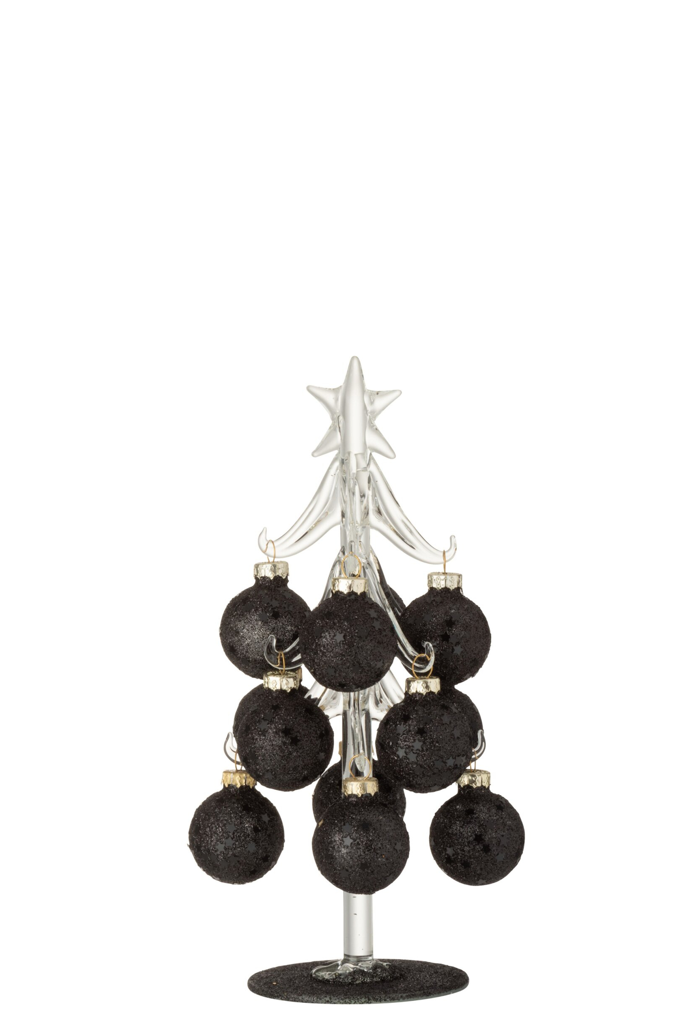 Kerstballen Skoormum Glas Zwart - Afbeelding 2