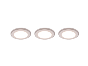 Inbouwspot Geinnero Mat Wit Ø8,2 cm - Set van 3
