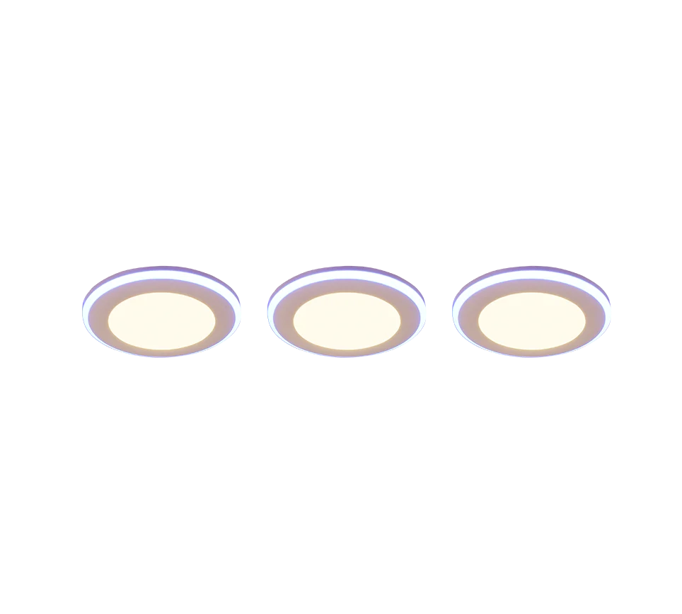Inbouwspot Geinnero Mat Wit Ø8,2 cm - Set van 3 - Afbeelding 4