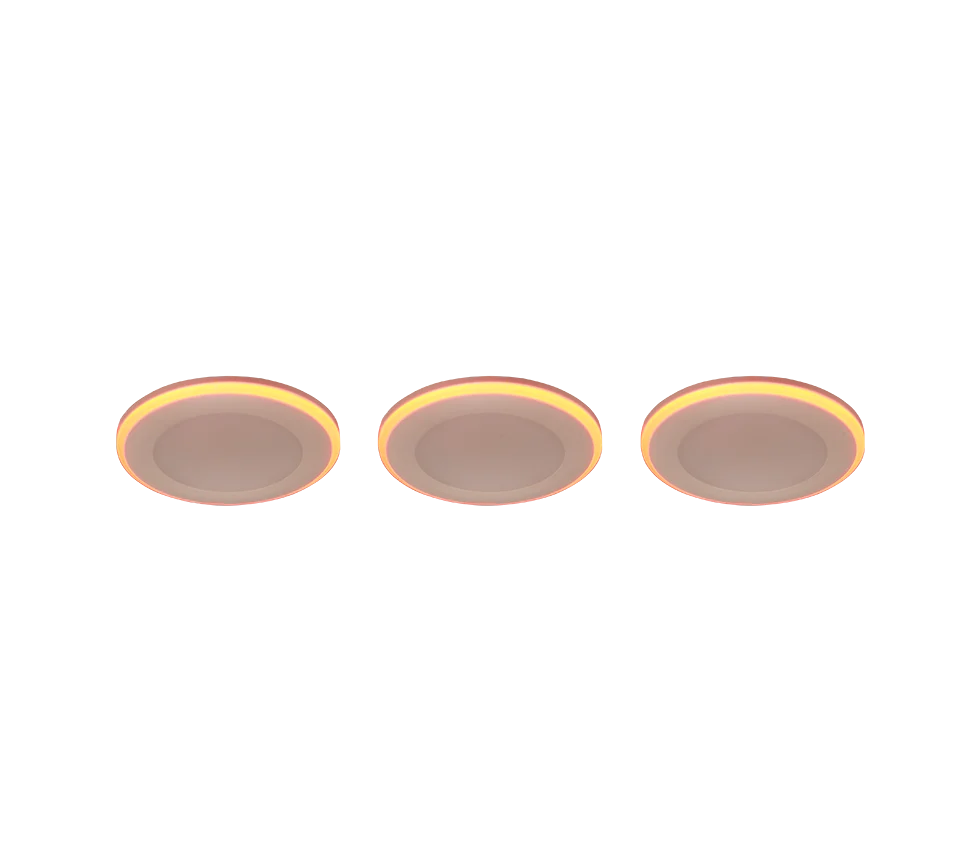 Inbouwspot Geinnero Mat Wit Ø8,2 cm - Set van 3 - Afbeelding 5