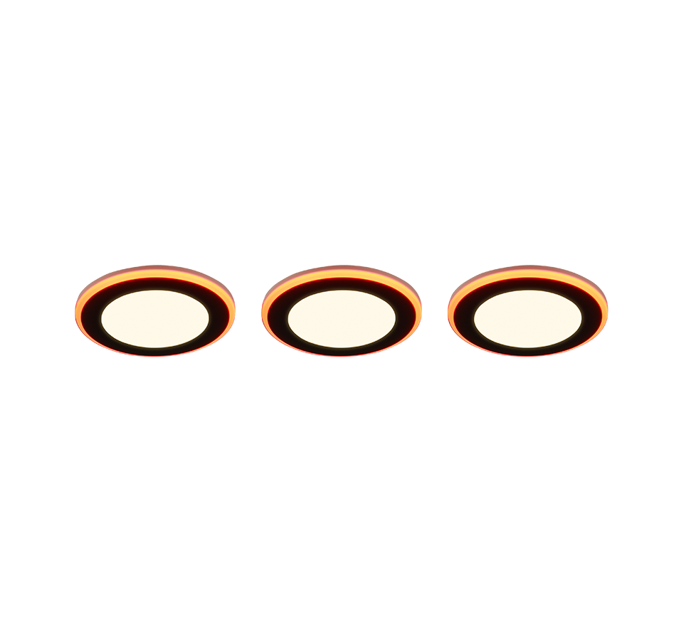 Inbouwspot Leiken Mat Zwart Ø8,2 cm - Set van 3 - Afbeelding 2