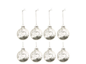 Opbergdoos Lincoln Glas Zilver