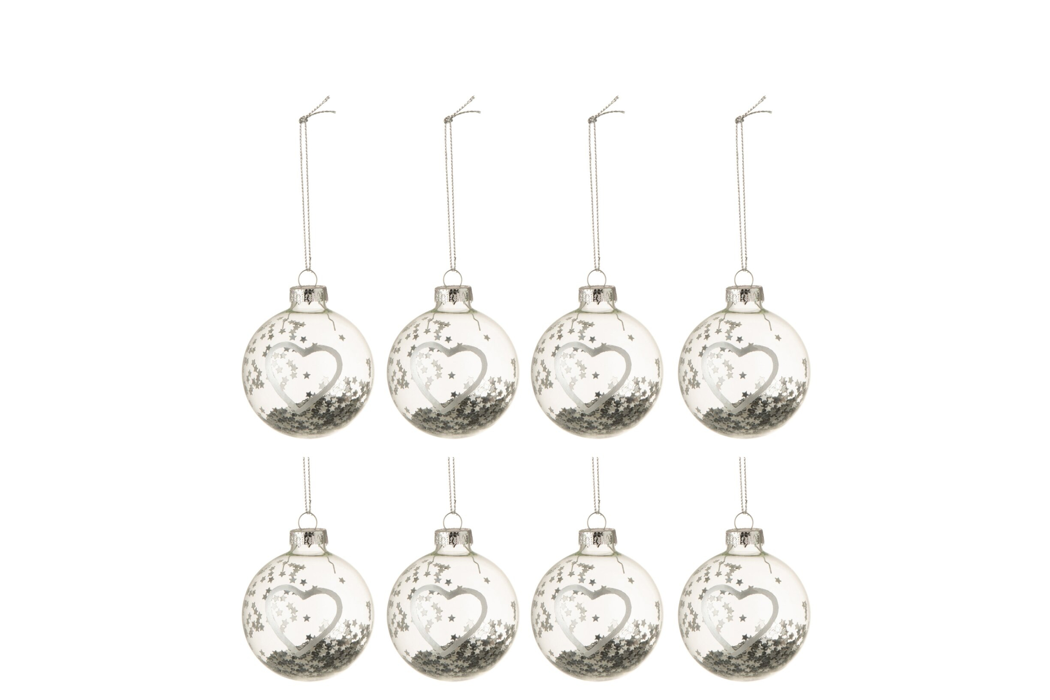 Opbergdoos Lincoln Glas Zilver