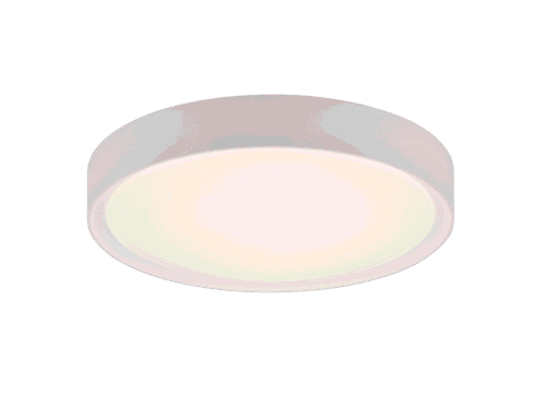 Plafondlamp Breru wit Ø33 cm met ronde LED-verlichting en strakke moderne afwerking