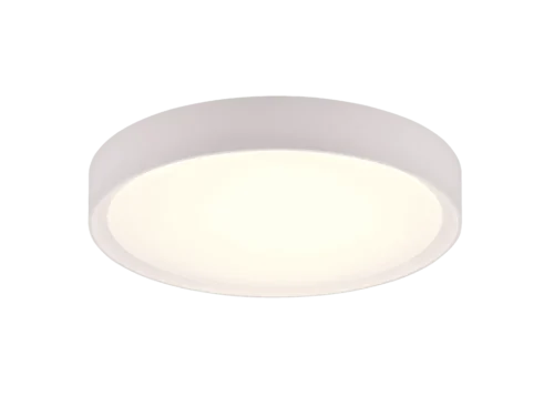 Plafondlamp Breru wit Ø33 cm met ronde LED-verlichting en strakke moderne afwerking