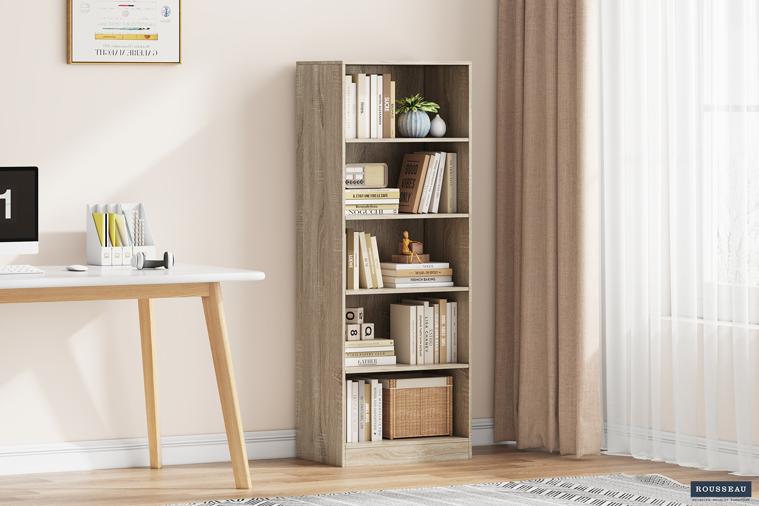 Boekenkast Raarmer 55 cm