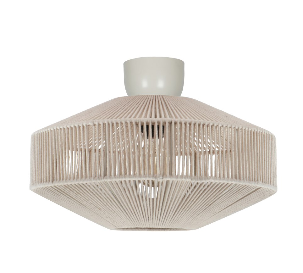 Plafondlamp Keirdea Beige Ø46 cm - Set van 3 - Afbeelding 2