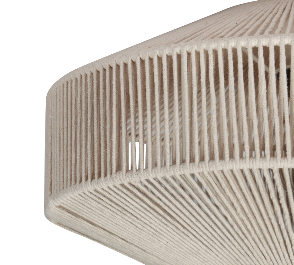 Plafondlamp Keirdea Beige Ø46 cm - Set van 3 - Afbeelding 4