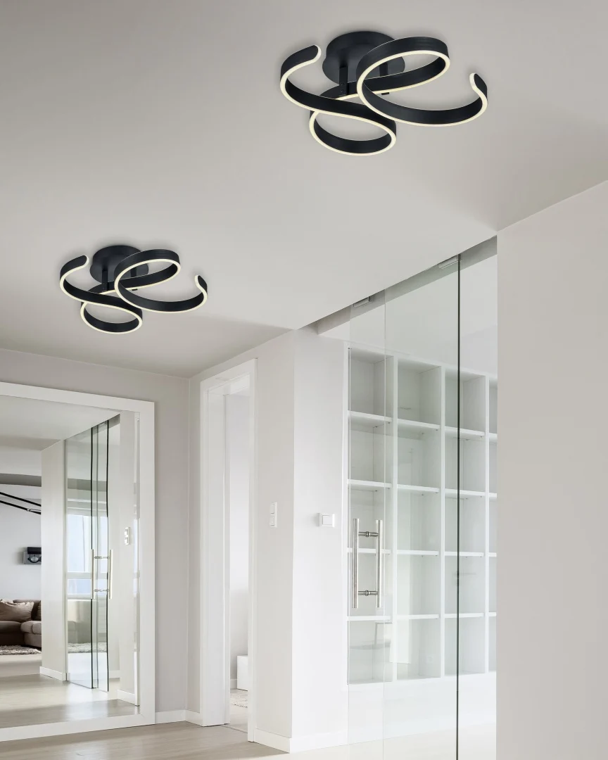 Plafondlamp Sleirrar Antraciet - Set van 3 - Afbeelding 2