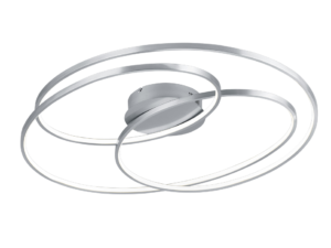 Plafondlamp Saussis Mat Nikkel - Set van 3
