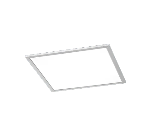 Plafondlamp Bresio Mat Nikkel set van 3 met wit acryl en geïntegreerde LED, modern en strak ontwerp