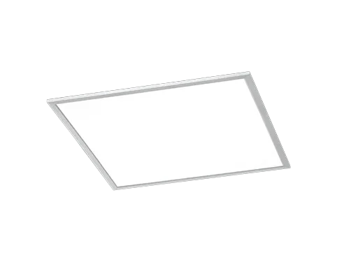 Plafondlamp Cunnello mat nikkel set van 3 met strak wit LED-paneel en modern, vlak design