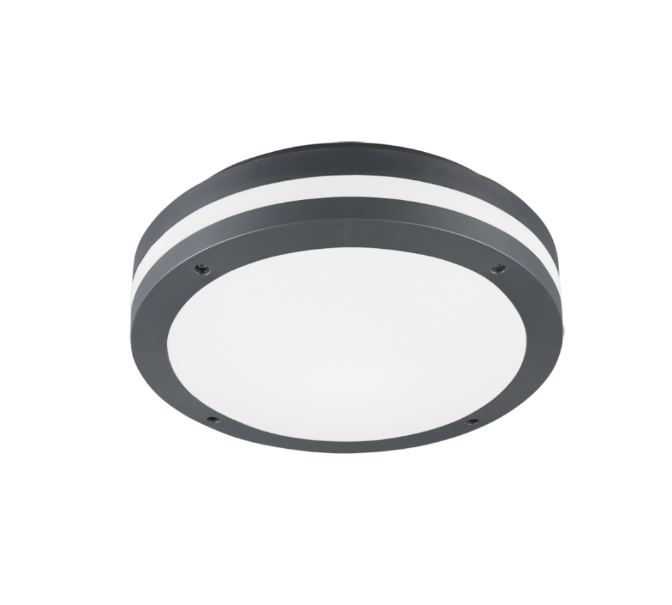 Plafondlamp Foskis Antraciet Ø30 cm - Set van 3