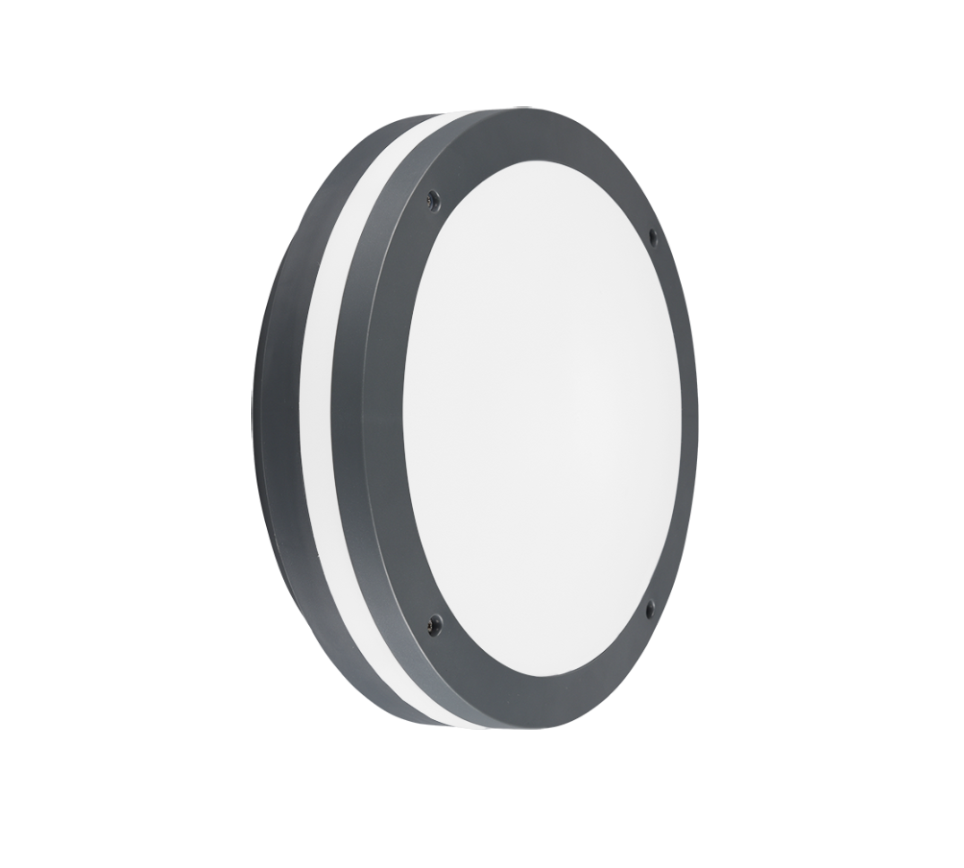 Plafondlamp Foskis Antraciet Ø30 cm - Set van 3 - Afbeelding 2