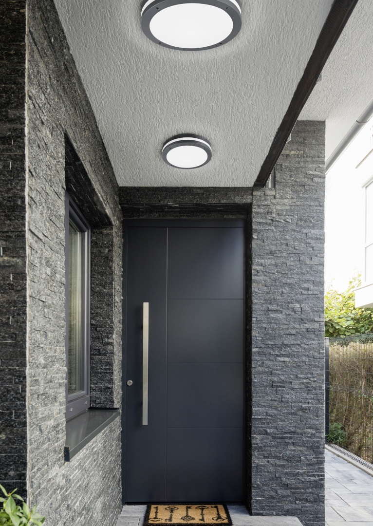 Plafondlamp Foskis Antraciet Ø30 cm - Set van 3 - Afbeelding 5